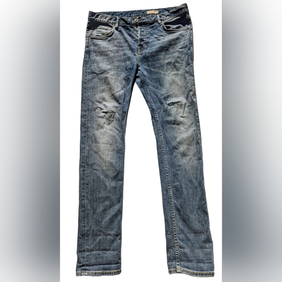 All Saints Cigarette Fit Jeans Men's Size 36x32 - Picture 2 of 4